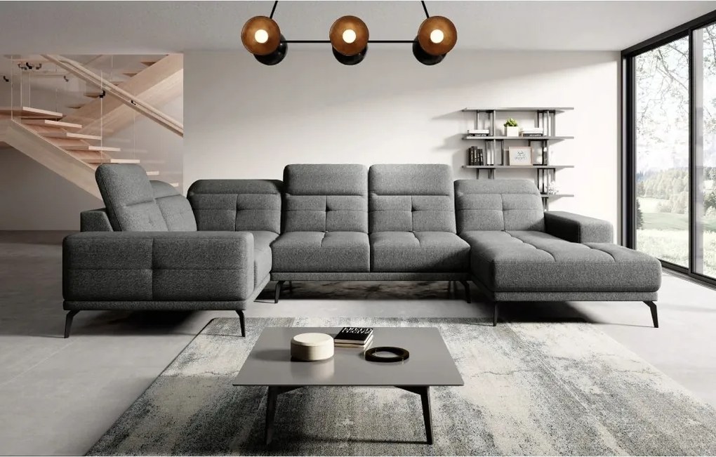 Rohová sedačka v tvare U Nicolette (béžová) (L)