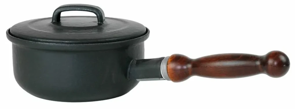 Sfinx Smaltovaná rajnica s pokrievkou s dreveným držadlom BSE, 16 cm, 1,25 l