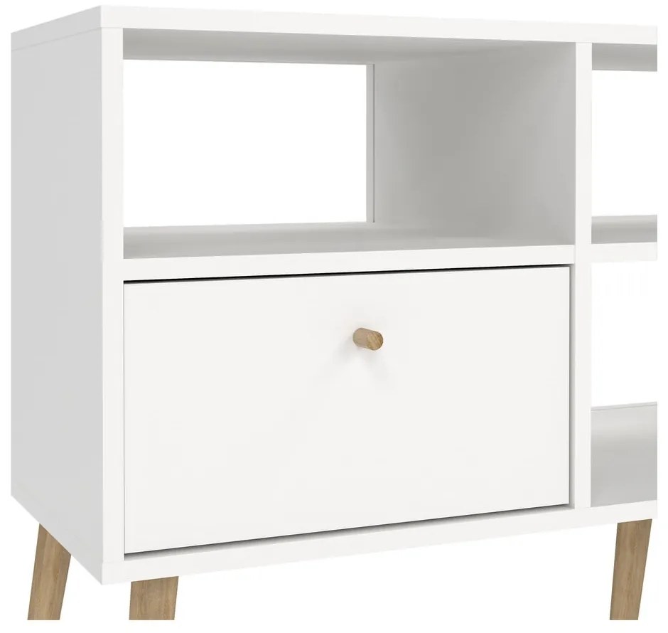 Biely TV stolík 117x61 cm Bodo – Tvilum