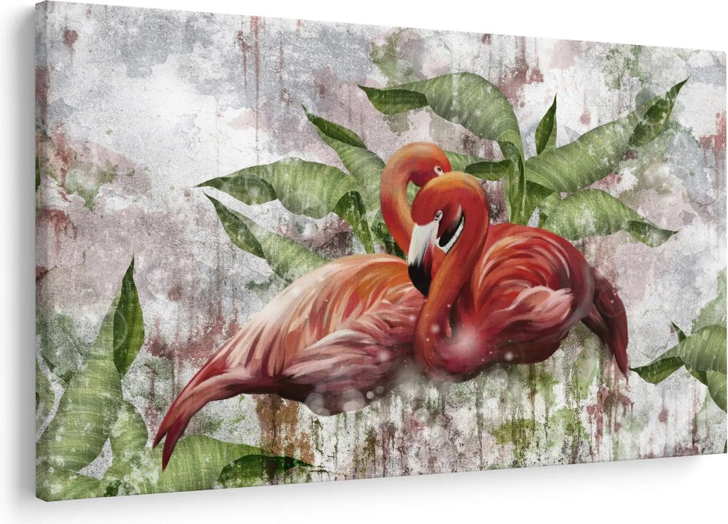 Obraz - Plameniaky (90x60 cm)