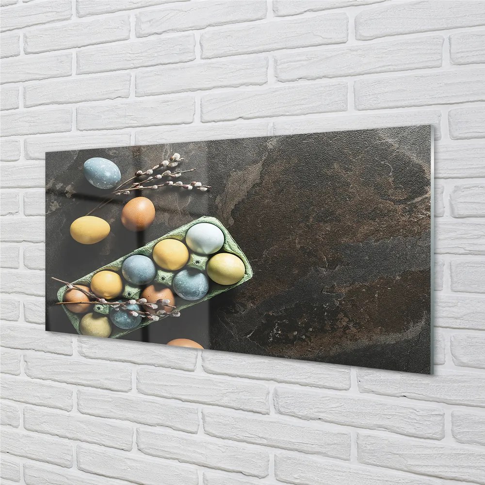 Obraz na akrylátovom skle Vajcia base 140x70 cm