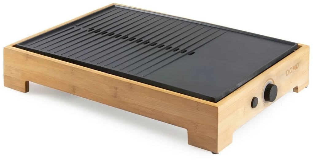 DOMO DO9271G stolný elektrický gril Plancha BambooStyle, L