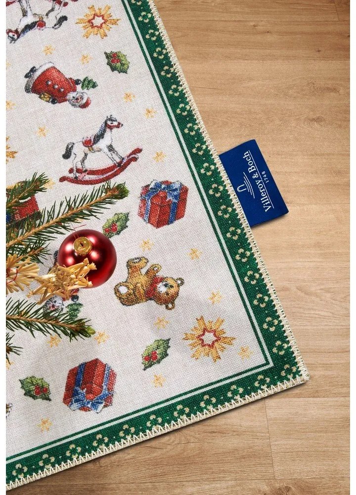 Zelený koberec s vianočným motívom 50x80 cm Green Christmas – Villeroy&amp;Boch