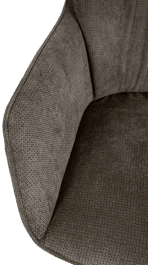 Jedálenská stolička Jules - látka - Tmavo sivá