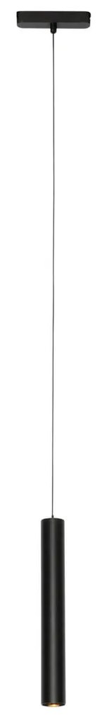 Moderné čierne závesné svietidlo pre 1-fázový koľajnicový systém 4,5 W 3000 K - Magnetic Cassie