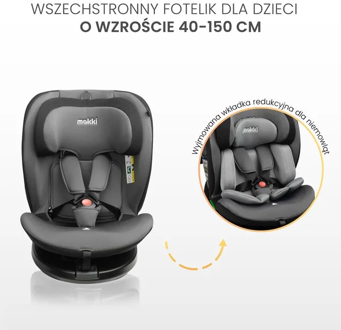 CARETERO AUTOSEDAČKA MOKKI I-SIZE DIRTY PINK (40-150)
