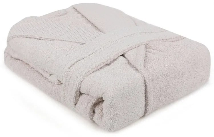 Béžový bavlnený župan veľkosť XL Cappa – Foutastic