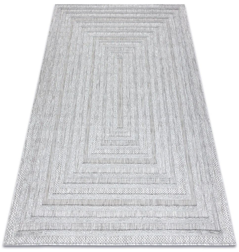 Koberec SANTO SIZAL 0999 Geometrický, sivý