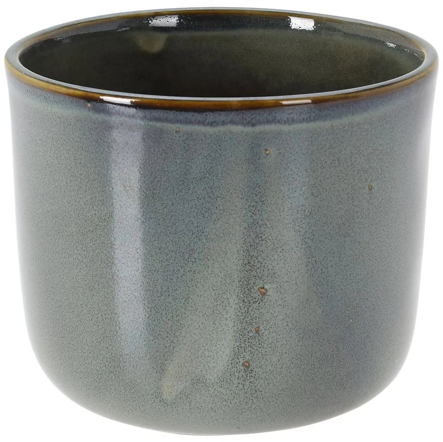 Zelený porcelánový kvetináč