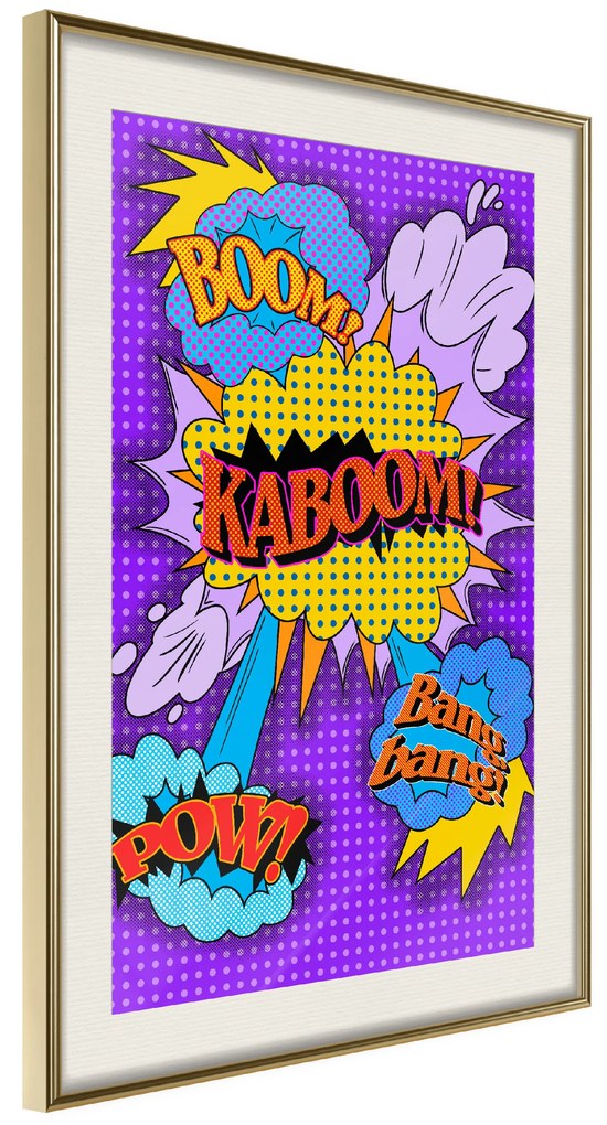 Artgeist Plagát - Kaboom! [Poster] Veľkosť: 20x30, Verzia: Čierny rám