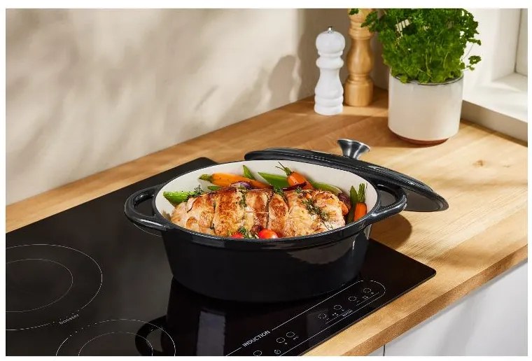 Silvercrest®  Liatinový pekáč, 4,8 l (čierna)  (100393103)