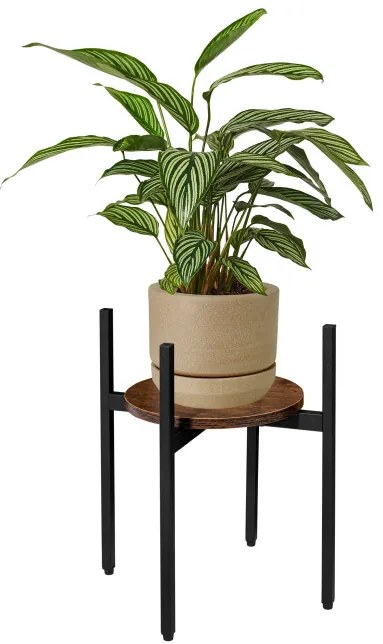 Stojan na kvety TORRE RUSTIC čierny 40 cm