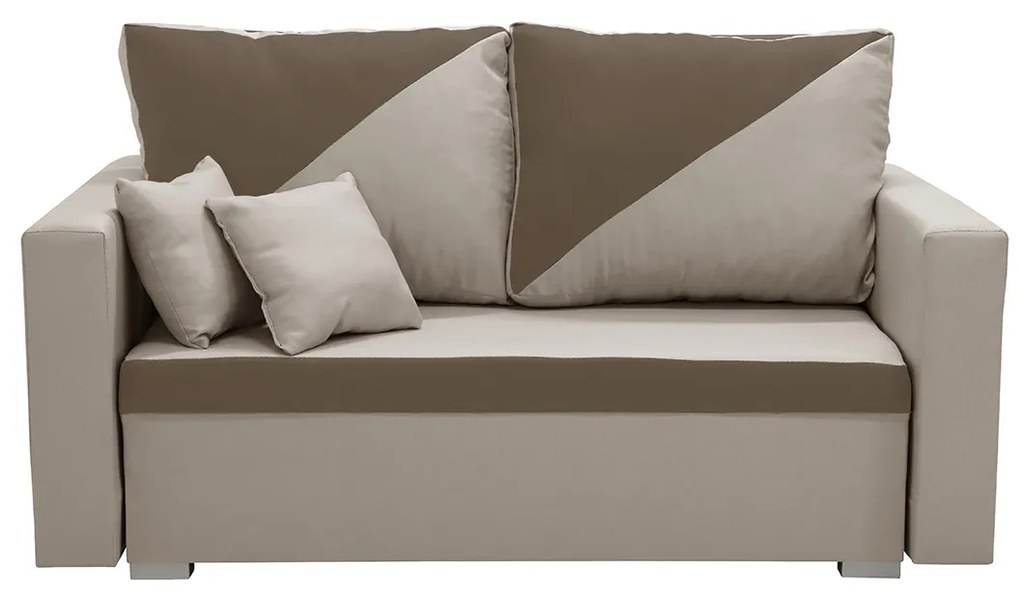 Dvojmiestna rozkladacia pohovka ASTRA2 Hnedá/béžová