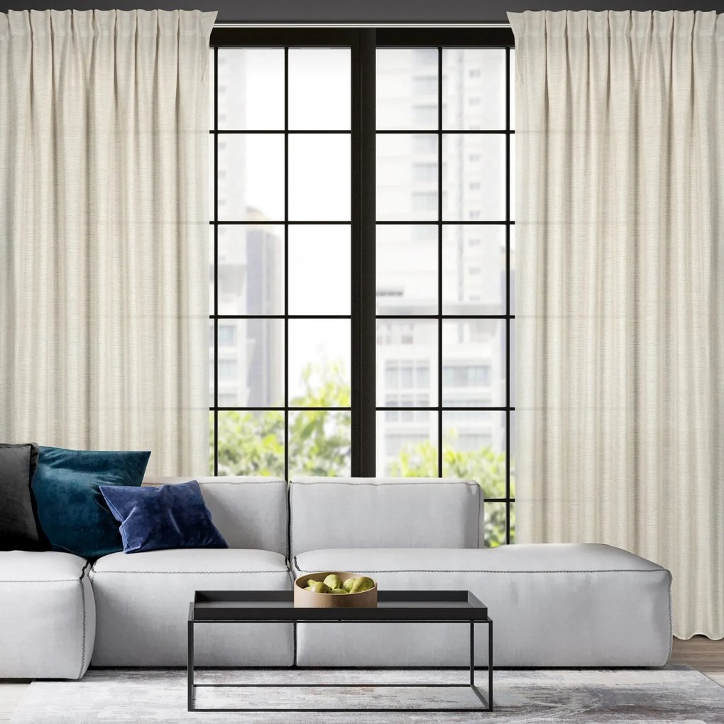 ZÁVES NA PÁSKE ETNA 140X270 CM KRÉMOVÁ