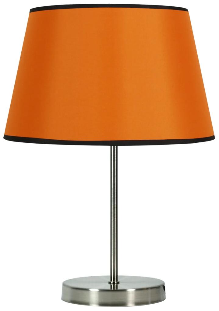 CLX Retro stolová lampa SCIACCA, 1xE27, 60W, oranžová