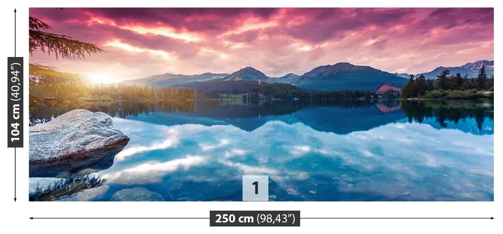 Fototapeta Vliesová Horské jazero 152x104 cm