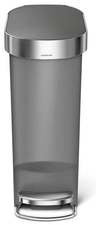 Pedálový kôš Slim 40 l, sivá
