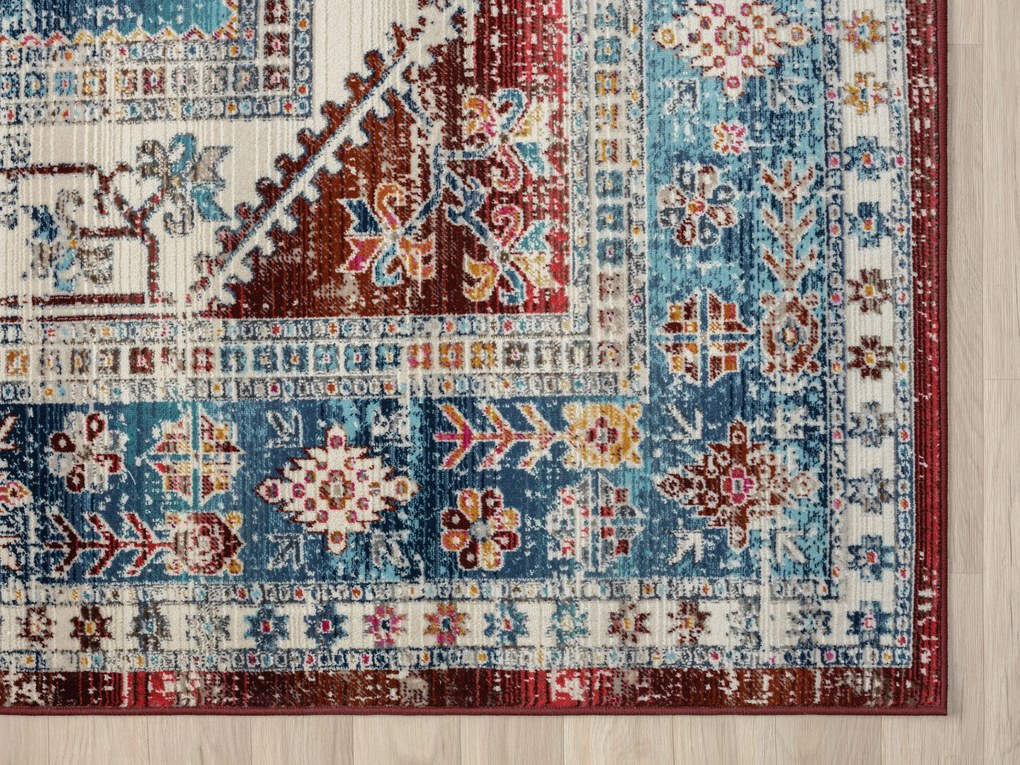 My Flair, Kusový koberec Elfi 1 CA40001 blau, 170x240, viacfarebná, chodba / predsieň