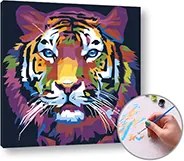 Maľovanie podľa čísel TIGER DŽUNGĽOVÝ –  nízka náročnosť