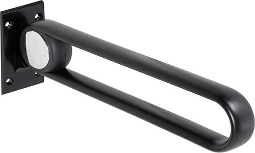 Bemeta Design HELP: Madlo, 620 mm, v tvare U, sklopné, bez krytky, hliník, čierna - 355107270