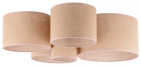 Duolla - Stropné svietidlo ROLLER PENTO 5xE27/60W/230V béžová