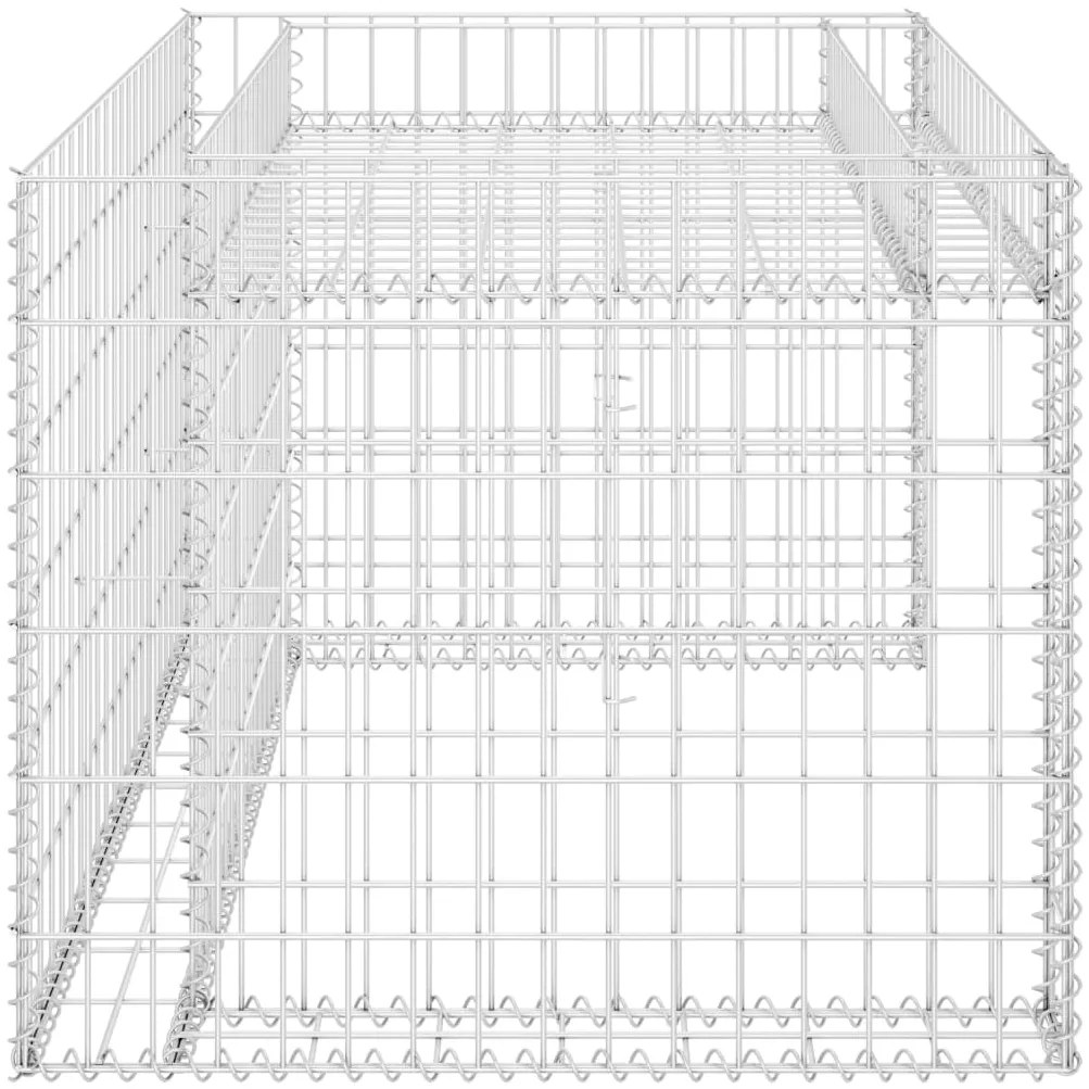 Garáž pre kosačku s vyvýšeným záhonom 110x80x60 cm oceľový drôt