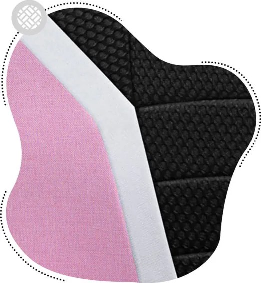 Detská herná stolička Ranger - 1.0 ružová mesh