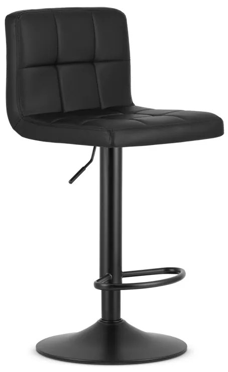 Barová stolička PROT - čierny zamat / čierny podstavec