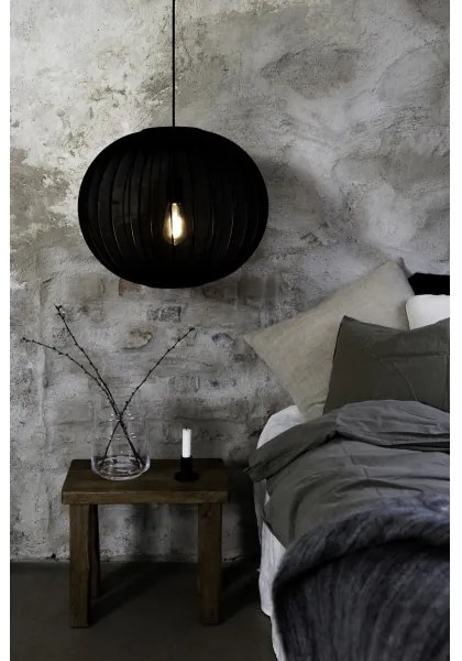 Markslöjd 108791 - Luster na lanku FORENCE 1xE27/40W/230V pr. 50 cm čierna