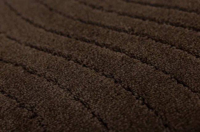 Kúpeľňový koberček Sara hnedý, vlny