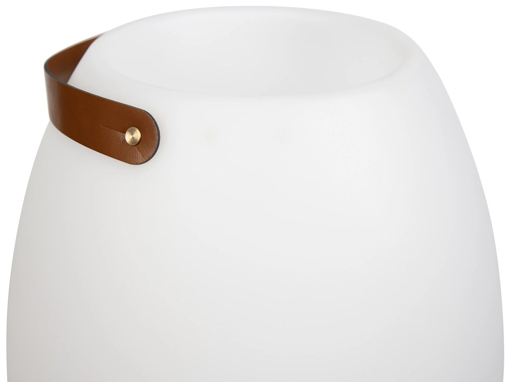 Stojacia lampa biela 72,5 cm vrátane LED a reproduktora Stmievateľná RGBW IP44 s diaľkovým ovládaním - Apolo