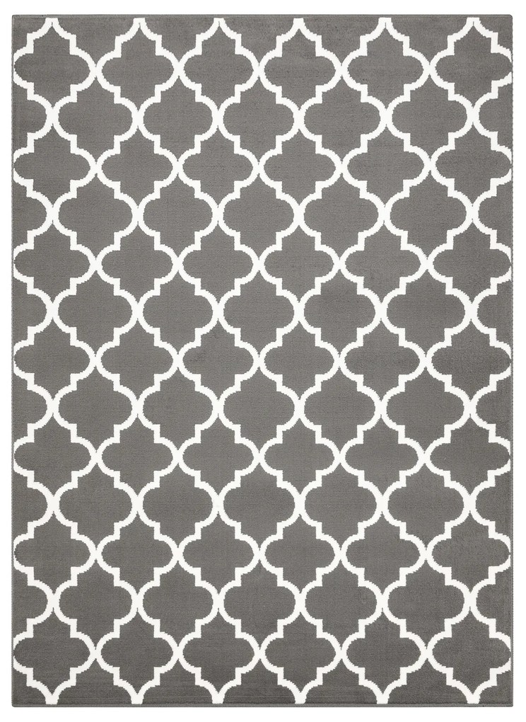 Koberec BCF Morad TRELLIS Vzor marocká mreža, antracit