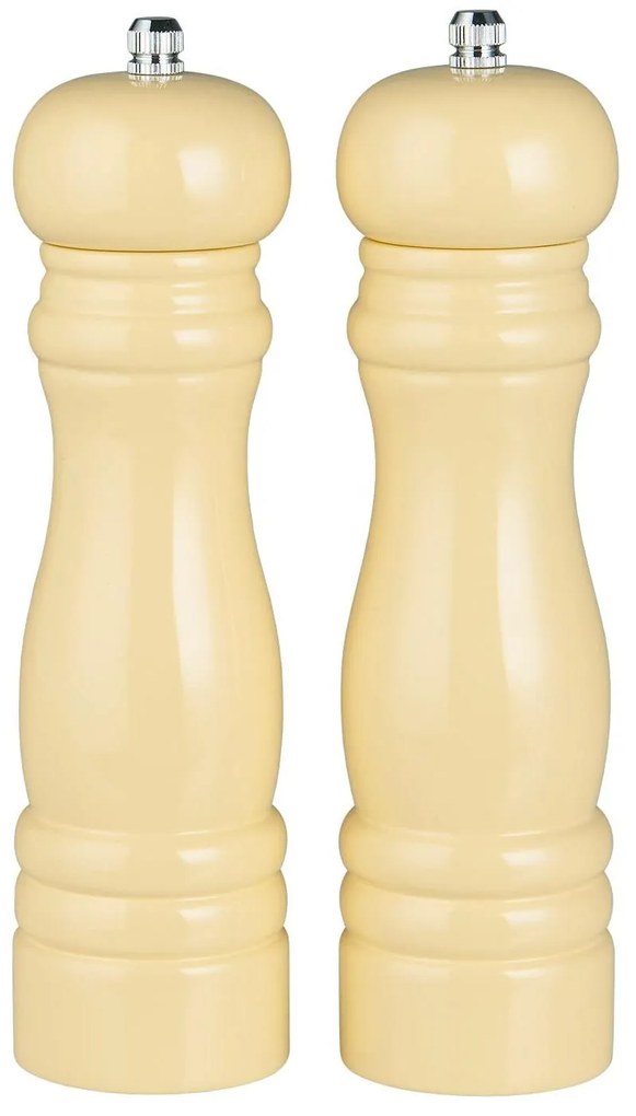 IB Laursen Súprava 2 drevených svetlo žltých mlynčekov na soľ a korenie LIGHT YELLOW