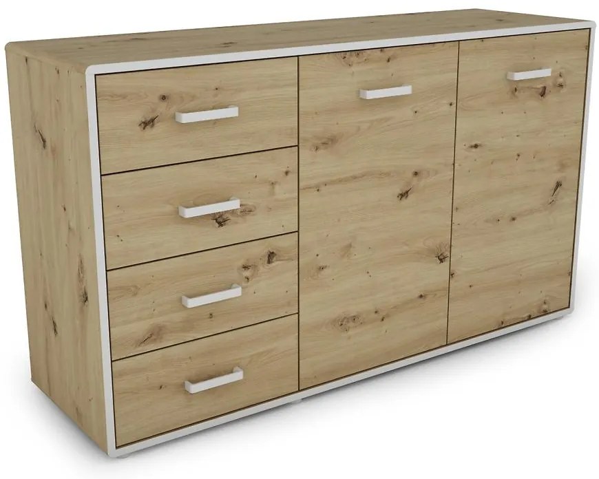 Komoda Capannoli 148 4s 2d dub artisan/biela