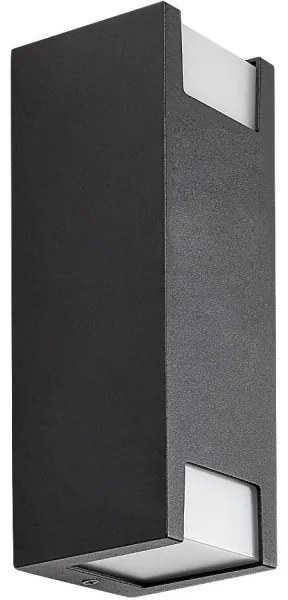 Rabalux 77055 - Vonkajšie nástenné svietidlo CERNON 2xGU10/7W/230V IP44 čierna