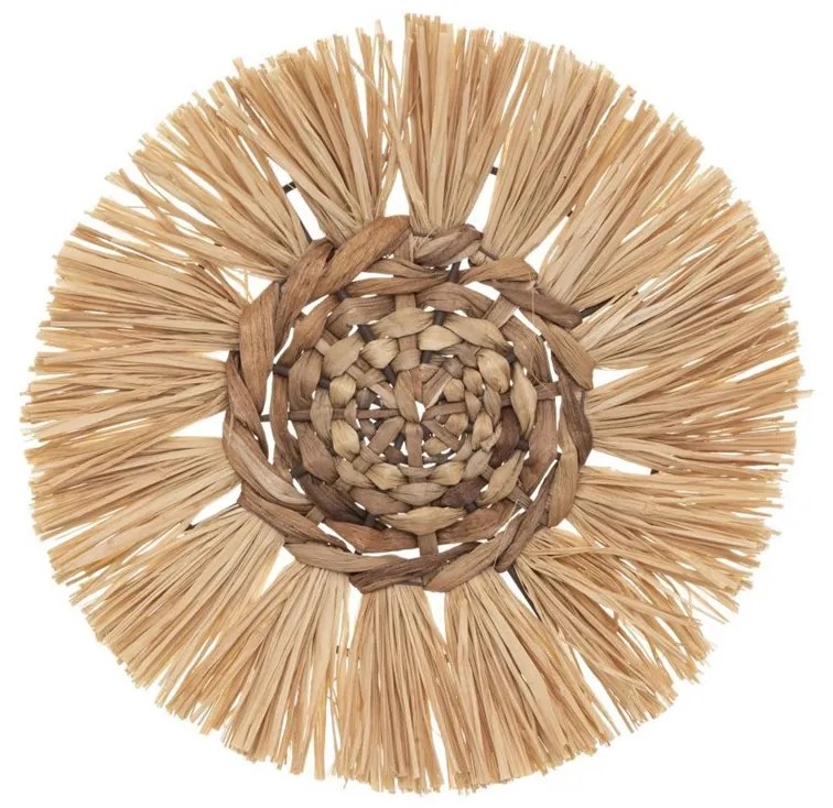 Dekorácia na stenu z rafie Raffia (fi) 36 cm + 30 cm + 25 cm sada 3ks