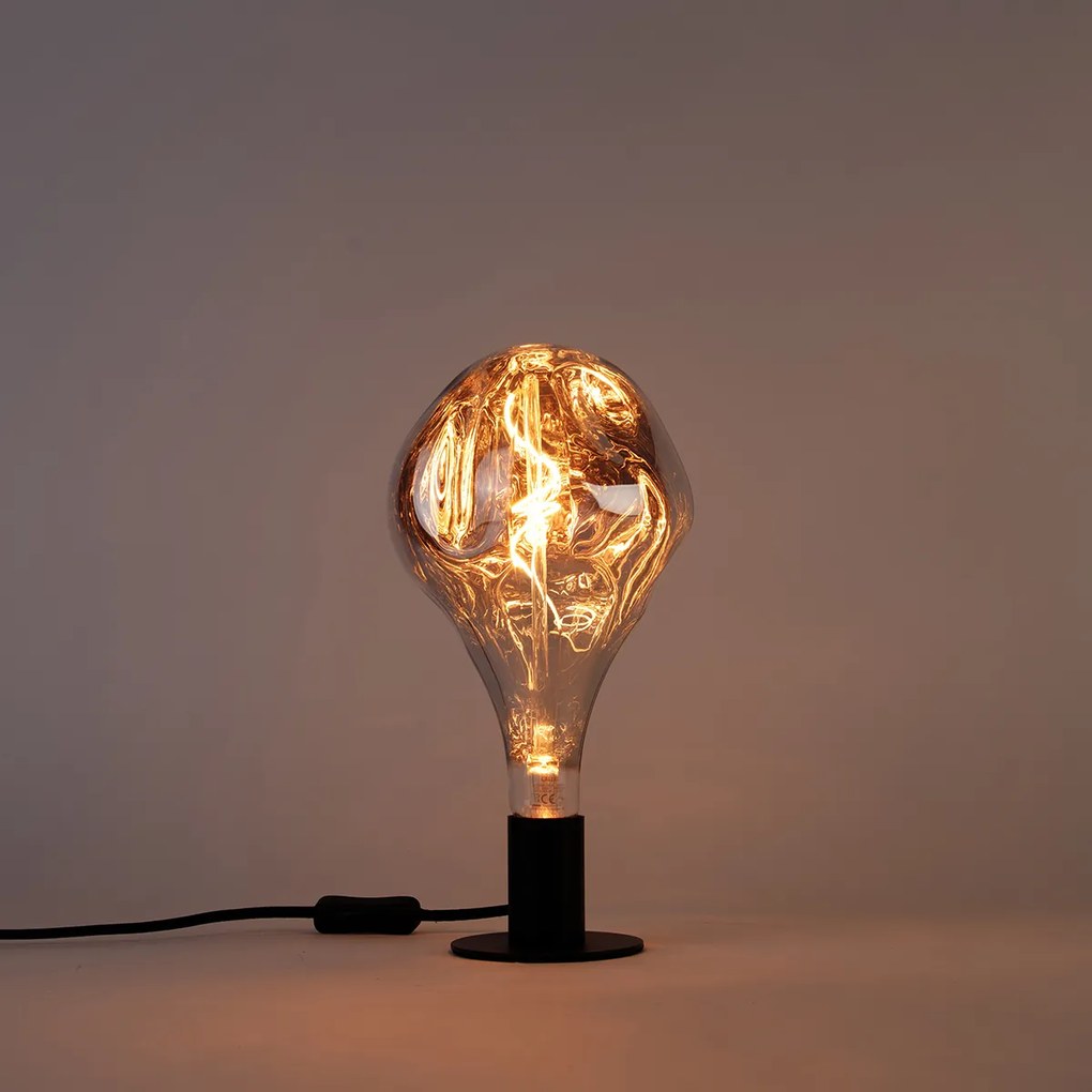 E27 stmievateľná LED lampa A165 strieborná 6W 160 lm 1800K