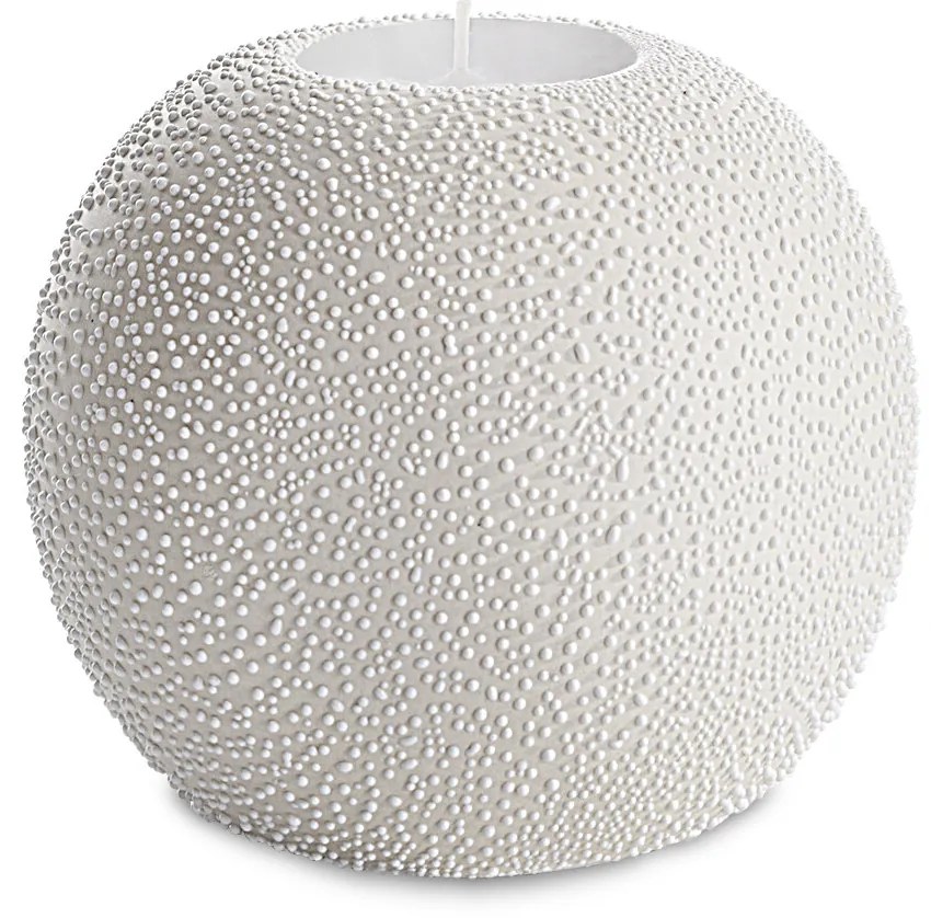 KERAMICKÝ SVIETNIK RISO (FI)9X8 CM KRÉMOVÁ