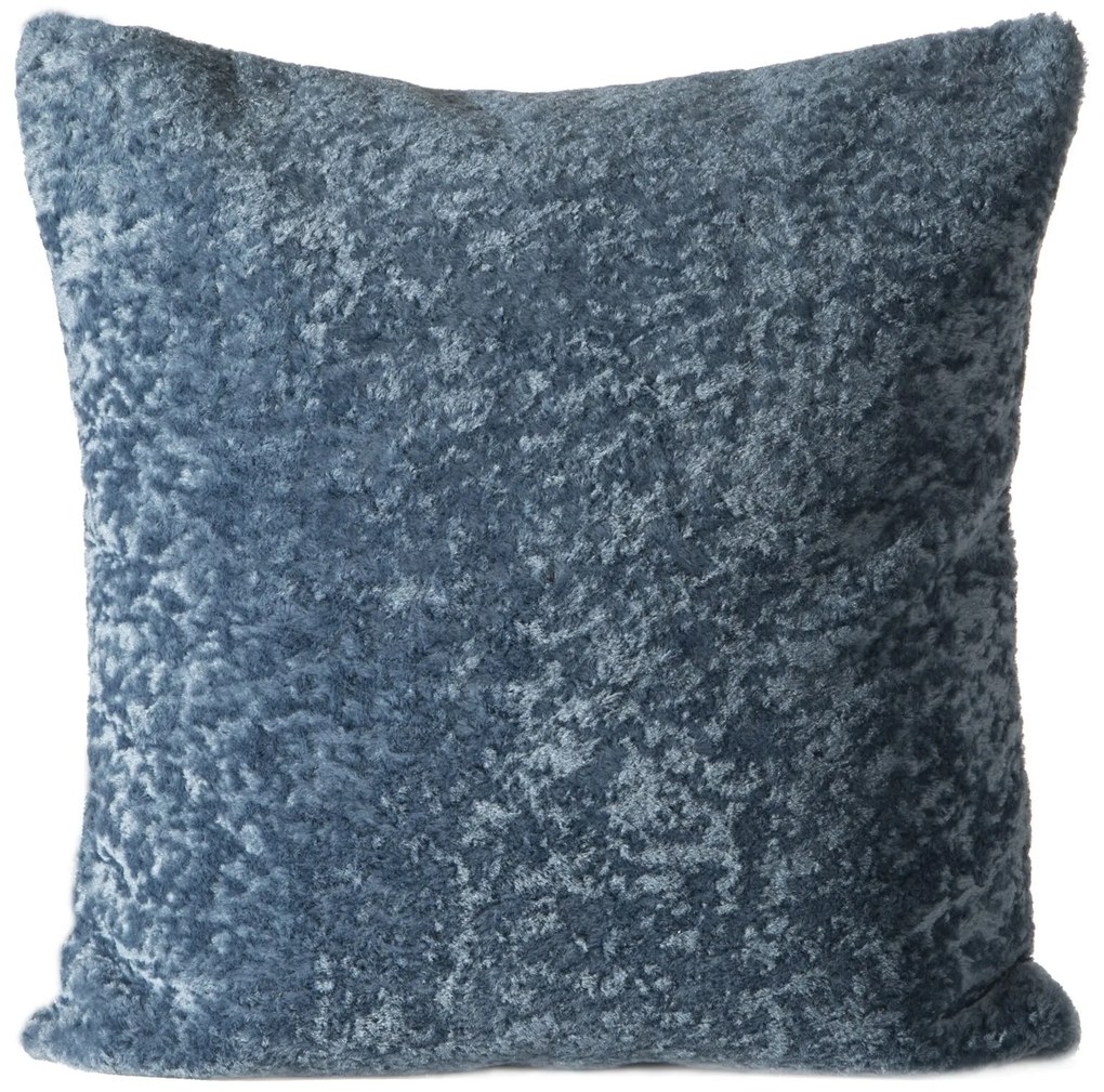 DEKORAČNÁ OBLIEČKA NA VANKÚŠ HIERAT 45X45 CM MODRÁ