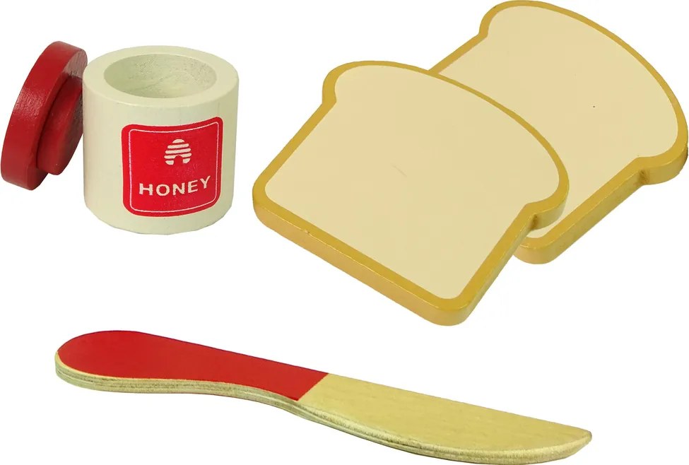 LEAN Toys Drevené hriankovače Príslušenstvo na raňajky Kuchyňa Deti