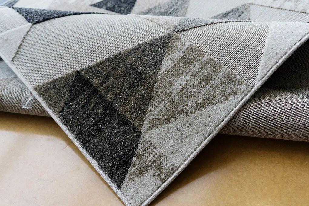 BE Koberec Lagos 1700 BEIGE – béžový sivý čierny obdĺžnikový Rozmer: 80x150 cm