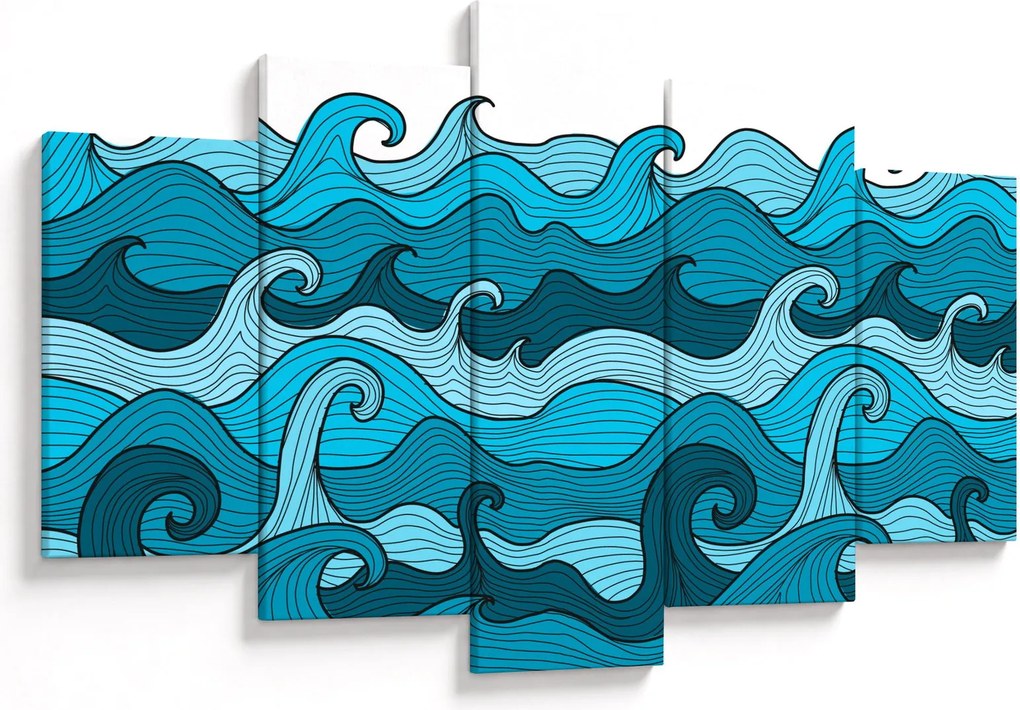 Obraz - Abstrakcia, more (150x105 cm)