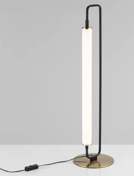 LED čierna stolná lampa Wetro 18