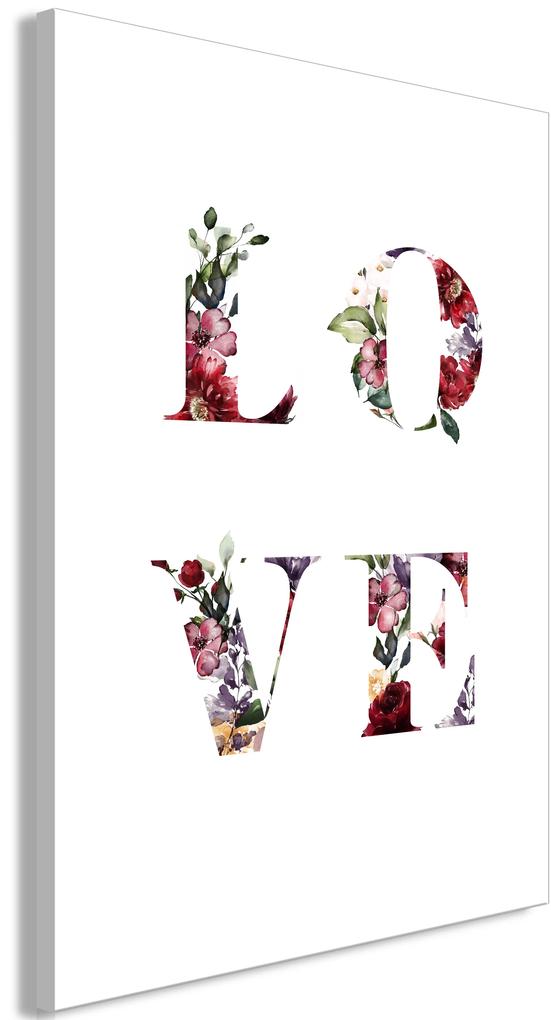 Artgeist Obraz - Love in Flowers (1 Part) Vertical Veľkosť: 40x60, Verzia: Standard