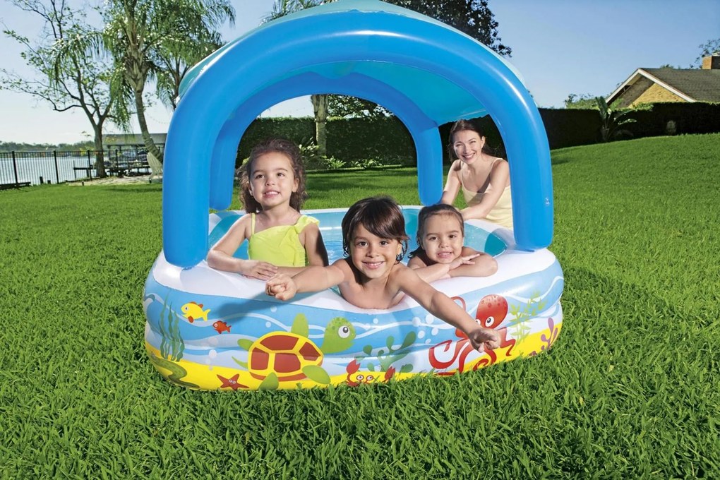 BESTWAY Detský bazén so strieškou, 140 x 140 x 114 cm 52192