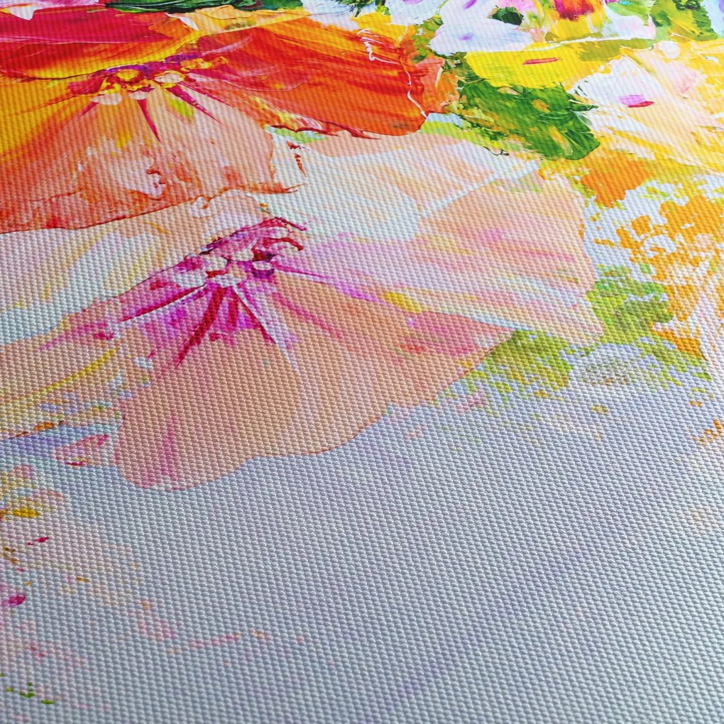 Obraz - Kvety, maľba (90x60 cm)