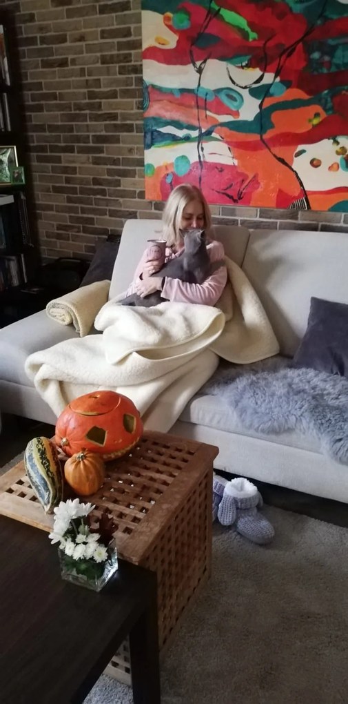 Detská deka z ovčej vlny