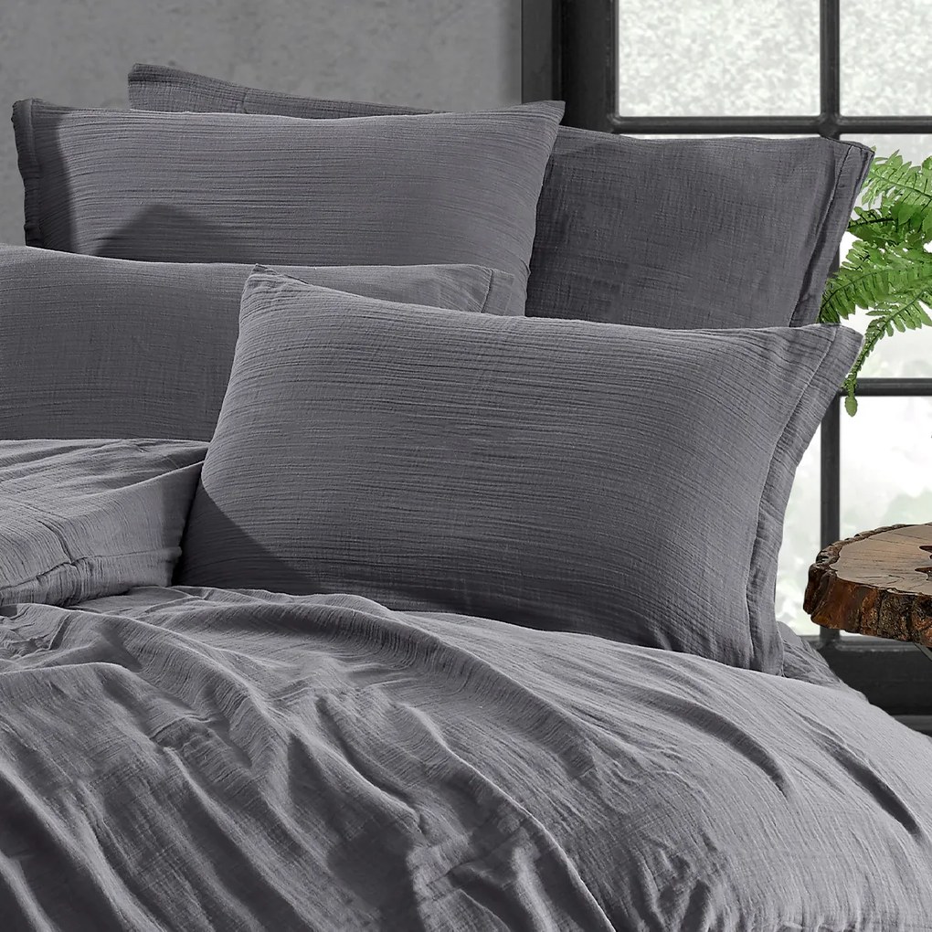 4Home Mušelínové obliečky Steel, 135 x 200 cm, 80 x 80 cm