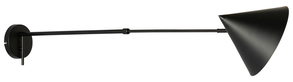 Dizajnová nástenná lampa čierna nastaviteľná - Triangolo