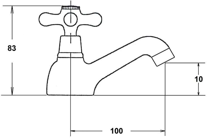 Stojančekový umývadlový ventil v lesklej striebornej farbe Antea – Sapho
